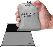 Frelaxy Pocket Picnic Blanket - Compact, Lightweight Camping & Beach Blanket for Festival, Hiking, Travel (Grey, 28'' x 47 '')