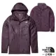 【美國 The North Face】女 防風防水透氣 連帽兩件式外套/風雨衣/PrimaLoft保暖填充.DryVent 全壓膠.非Gore Tex/4NFB-0YK 紫 V