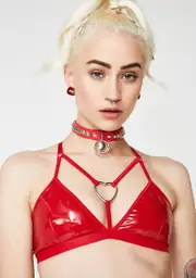 [Sugar Thrillz] Hot Love Bite Vinyl Bra