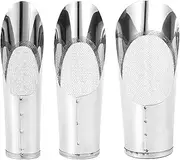 Soil Scoop,3X Stainless Steel Soil Scooper for Planting | Portable Transplantation Hand Tool, Comfortable Grip Scooper for Men, Women, Gardeners, Beginners