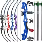 Archery Takedown Recurve Bow Hunting Target Set Practice Longbow Right Hand