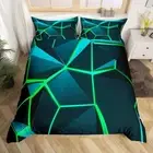 Hexagon Comforter Cover Stereoscopic Honeycomb Bedding Set for Kids Geometry