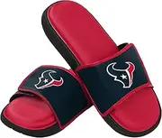 FOCO Mens Washington Redskins Foam Sport Slide - Mens Medium FFSSNFFM-P, Mens, Houston Texans Foam Sport Slide - Mens Small, FFSSNFFM, Team Color, Small
