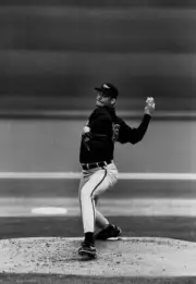 Ben McDonald Baltimore Orioles pitches 1990s Old Photo 4