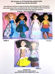NG Creations Pattern #3 Sew Six Party Dresses that fit Groovy Girls Dolls