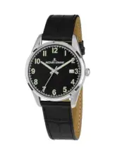 JACQUES LEMANS Men Analog Quartz Casual Watch Classic Dress Black Dial Waterproo