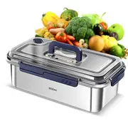 316 Stainless Steel Food Storage Containers - Airtight, Large ty