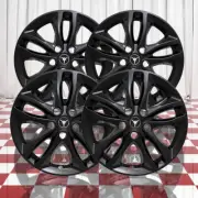 Set of 4 Gloss Black 10 Spoke 17" Wheel Skins for 2016-2018 Chevy Malibu LT
