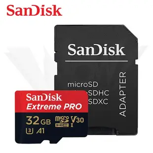 SANDISK Extreme PRO 32G 64G V30 micro SD U3 UHS-I 高速 記憶卡