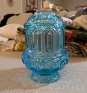 Weishar Moon And Stars Glass Large Courting Lamp Ocean Blue Fairy Lamp