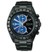 在飛比找Yahoo奇摩購物中心優惠-WIRED 晝夜交錯計時腕錶(AR5005X)-黑x藍/42