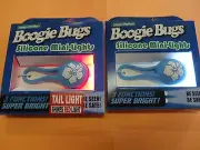 Bicycle Light Set Headlight Taillight Combo Boogie Bugs Blue Flower LED Light
