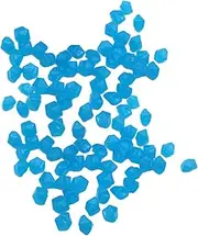 Yajuyi 100 Glow in The Dark Stones for DIY Crafts - Illuminate Your Yard, Aquarium, or Pathway, Blue