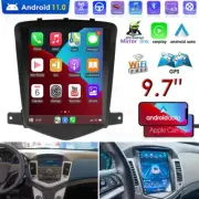 9.7" Apple Carplay Car Stereo Android 11.0 GPS Radio For Chevy Cruze 2009-2015