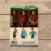 Simplicity 2730 Sewing Pattern Jackets Evening Party Attire Miss Sz 16-24 UNCUT