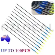 5-100 31" Fiberglass Arrows Archery Hunting Target Compound Bow Fiber Glass Bows