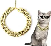 Wezalget Dog Chain Collar,Adjustable Jewelry Chains Walking Metal Training Choke Collars - Aluminum Alloy Training Choke for Daily Activities, Indoor Use, Necklace Style Training