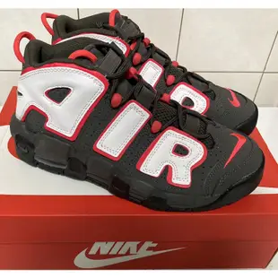 Black Pink著用 Nike air more uptempo 灰黑紅白 24.5 權志龍 GD 大Air