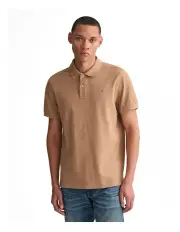 [Gant] Regular Fit Shield Pique Polo Shirt in Warm Khaki