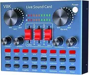 Live Streaming Sound Device, Live Broadcast Sound Card, Real time Audio Processing, Multiple Input Channels, Real Time Sound Effects, 14.1x10.8x4.5cm, for, Live Streaming, Karaoke
