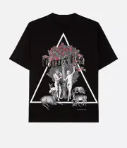 CHRISTOPHER KANE Naturotica Adam Eve Short OR Long Sleeve T-shirt In Black