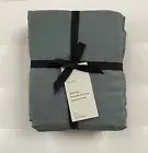 West Elm SILKY TENCEL Sheet Set King ~Stormy Blue~ Luxurious NWT