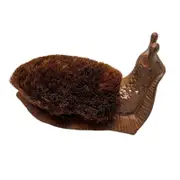 Willow & Silk Cast - Iron Snail Boot Brush/Decor Home Ornament 28.5x14x16.5cm