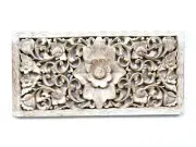 Exquisite Teak Wood Frame Carved Artwork - Handcrafted Masterpiece for Home