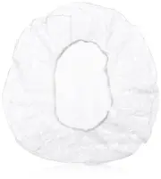 10 Pieces Clear Disposable Plastic Shower Caps Large Elastic Bath Cap for Wom...
