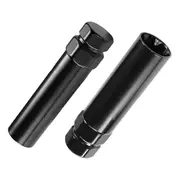 7 Spline Lug Nut Key 6 Spline Lug Nut Socket Removal Tool, 2 PCS Dual Hex Drive Aftermarket Wheel Lock Key Replacement Black