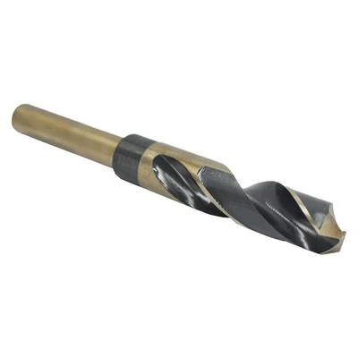DRILL AMERICA 7/8" Reduced Shank HSS Black & Gold Contractor Drill Bit with 3-Fl