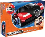 Airfix QuickBuild Bugatti Veyron Red & Black Snap Together Plastic Model Kit J6020