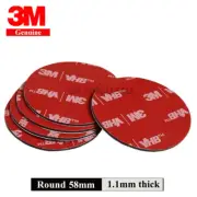 10Piece PACK- 58mm 3M Black Acrylic Foam Double Side Adhesive Round Tape VHB Pad