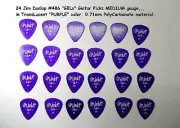 Dunlop GEL Guitar picks Medium GELS Translucent PURPLE 24 pick pack
