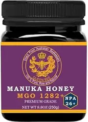 Manuka Honey MGO 1282+, NPA 26+, High Strength, Medical Grade - Raw Manuka Honey (250g/8.8 ounce) - Pack of 1