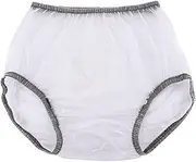 Incontinence Cover Pant, Soft Diaper Pants, Reusable Soft Adults Protect Underwear, Adults Diaper Cover for Lady Men Women, L
