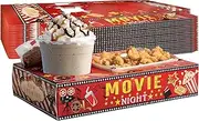 Pecopcock 20 Pcs Movie Night Paper Snack Trays Movie Night Party Favors Cinema Theme Party Birthday Party Supplies Vintage Movie Night Family Movie Popcorn&Drink&Candy Box