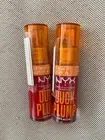 2 x NYX Makeup DUCK PLUMP Extreme High Pigment Lip Plumper Gloss HALL OF FLAME
