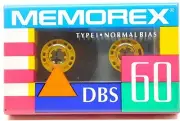 Cassette Tape Memorex Type 1 Normal Bias DBS 60 Minutes