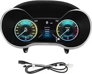Brilluxa Digital Dash Cluster, LCD Instrument Panel Compatible with Benz GLC X253 C253 2014 to 2018, 12.3in Car Dashboard Display 9V to 16V