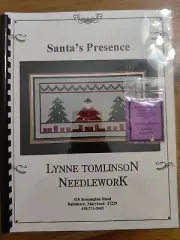 Santa's Presence Lynne Tomlinson needlework pattern w/embellishments