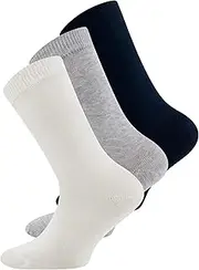 [EWERS] Pack of 3 Socks Plain GOTS - 3 Pairs of Plain Socks for Girls and Boys, Organic Cotton, GOTS Certified, Made in Europe