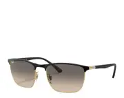 Ray-Ban Chromance RB3686 187/32 Black on gold Sunglasses