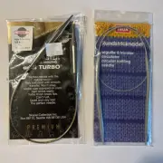 SKACEL Knit Faster Addi Turbo 16" Circular Knitting Needle & RUNDSTRICKNADEL 24”