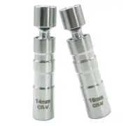 14&16mm 12 point 3/8" Drive Spark Plug Removal Socket Thin Wall Magnetic Swivel