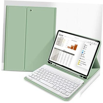 Case for iPad 9th/8th/7th Generation 10.2 inch, Stand Folio 01-Light Green
