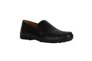 Geox Mens U Kosmopolis Leather Grip Moccasins (Black) - UTFS11116