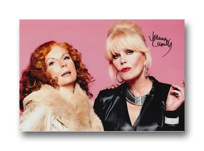 JOANNA LUMLEY HAND SIGNED 12X8 PHOTO AVENGERS - ABSOLUTELY FABULOUS 1.