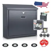 Large Capacity Locking Mailbox with Weather-Resistant Design - 14x12.5x4.25 Inch