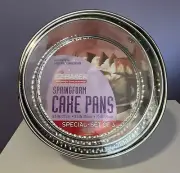 EZ Baker Easy Release Set of 3 New Springform Cake Pans 8.5" / 9.5" / 10"